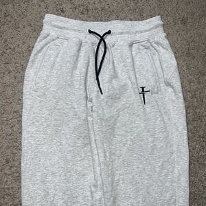 Three Nails Joggers Women's Small Gray Drawstring Sweatpants Athleisure Casual